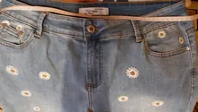 Pantalones vaqueros acampanados con flores bordadas para mujer, Vaqueros Vintage para mujer, vaqueros para primavera y otoño