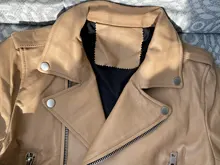 Biker Jacket Coat Motorcycle Sheep-Leather Real-Sheepskin Women Rivet Spring Fashion