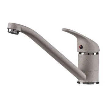 

Mixer single handle (40mm) for kitchen with swivel excess 220mm, White