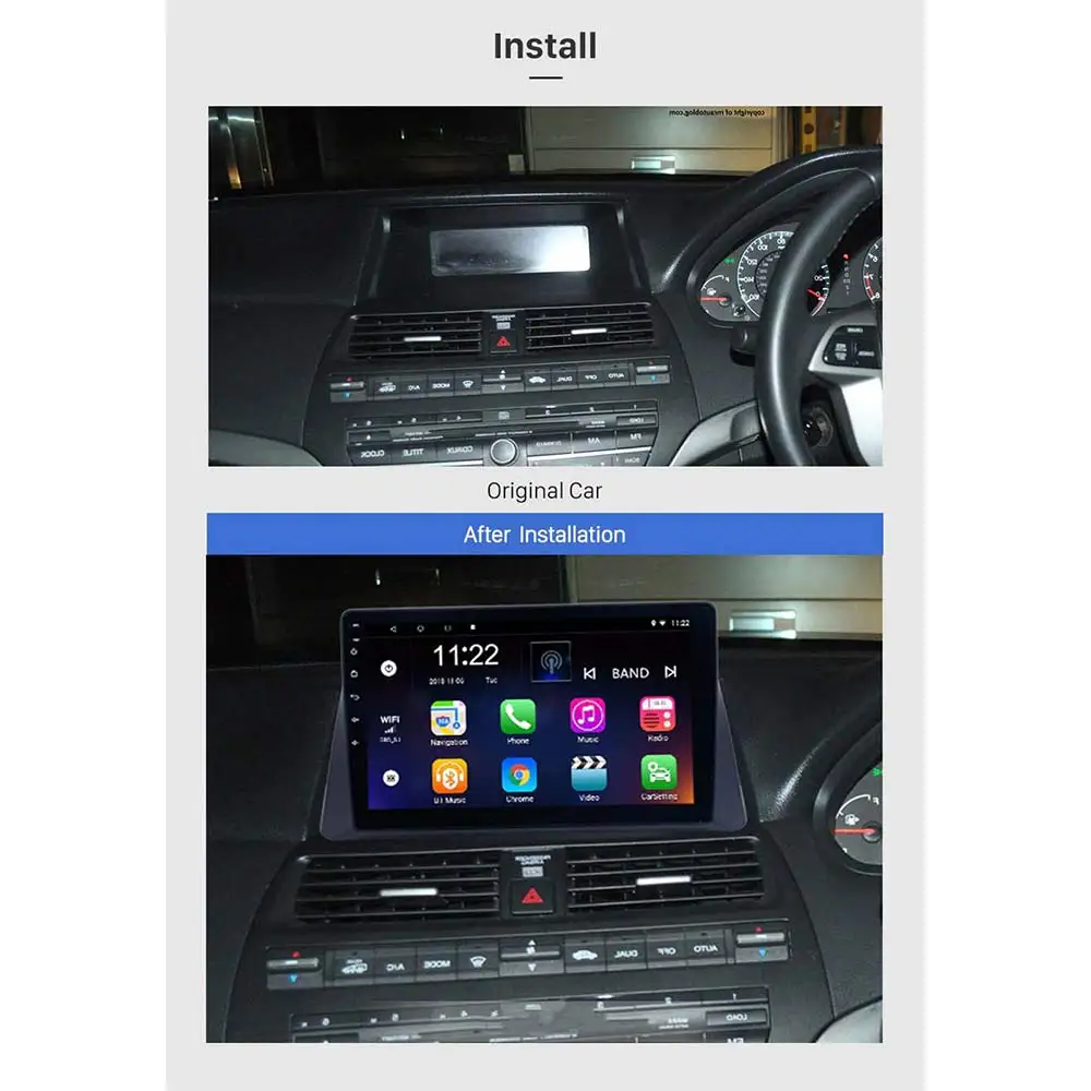 Lionet GPS Navigation for Car Honda accord 8 2008-2012 10.1Inch RH1015Y