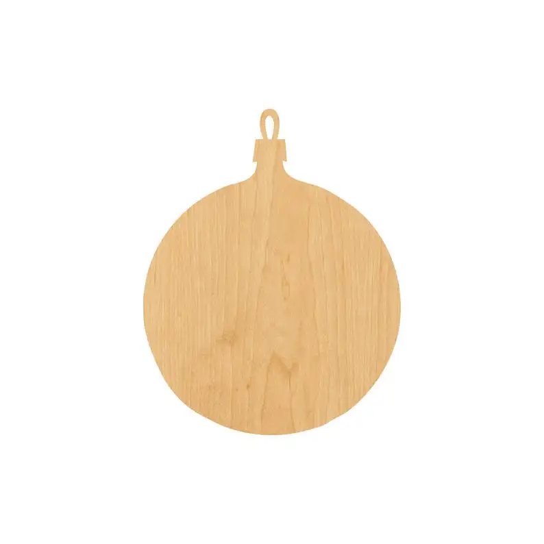Ornament 1 Outline Laser Cut Out Wood Shape Craft Supply- Unfinished
