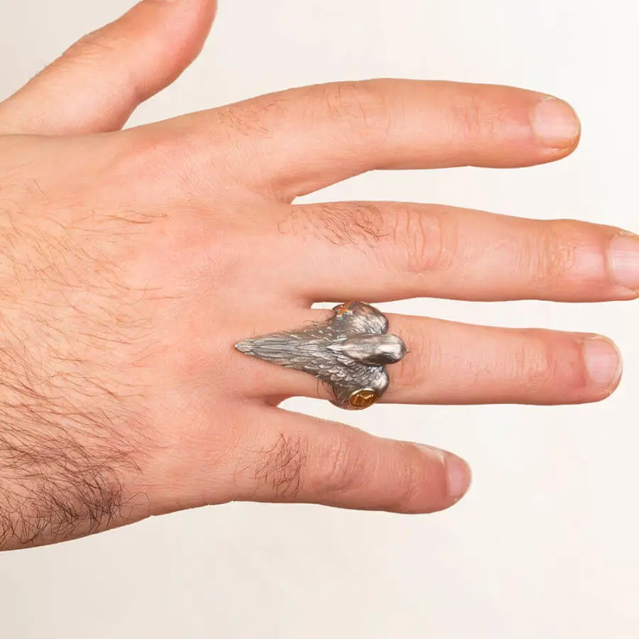 O8- dirilis-ertugrul-ring- eagle-ring-ottoman-ring-925-Sterling-Silver-Mens-Ring-Wedding-Men-Rings-Male-Jewelry-Rings-For-Men-Women-Rings-for-Women-Men-Jewelry-Retro-Flower-Men`s-Rings-Jewelry