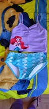 Conjunto de Bikini de princesa Tankini para niños, bañador bonito de sirena, 2 uds., gran oferta