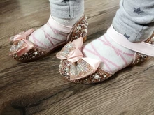Zapatos de cuero con lazo de diamantes de imitación para niñas, zapatillas de baile de fiesta, zapatos planos de rendimiento para bebés y estudiantes, D785