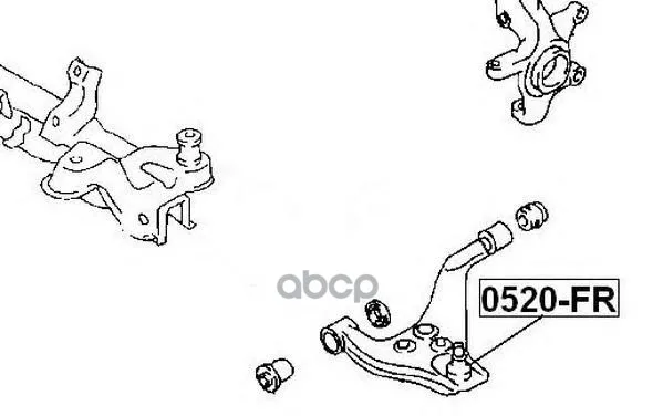 Опора Шаровая Mazda: Friendee 1997- Aarf0amazda Friendee/Freeda Sgl5/Sgr 1995-1996 ASVA арт. 0520FR