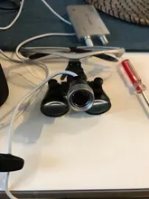 Binocular de aumento 3,5x, lupa quirúrgica con luz LED, lámpara de lupa de operación médica