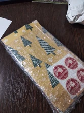Gift-Bags Boxes Guests-Packaging Merry-Christmas Deer Candy Stickers No Party with Snowflakes