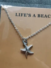 Collar con colgante de conchas para mujer y niña, collar de ondas de mar, Tortuga, pez, tiburón, sirena, estrella de mar, Dólar de arena, joyería