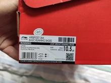 Li-ning-Zapatillas deportivas transpirables para hombre, calzado ligero con forro de maratón ROUGE RABBIT IV, ARBP037 ARBR015