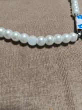 Collar con colgante de concha de amor para mujer, gargantilla de cadena de perlas Simple de 6MM de estilo Vintage, joyería de moda al por mayor