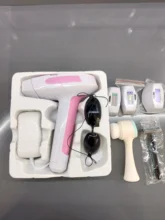Depiladora láser 3 en 1 para mujer, máquina de depilación láser IPL de 2400000 Flashes, permanente, recortadora de Bikini, eléctrica