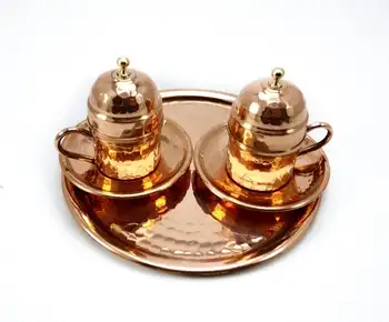 

Turkish Arabic Coffee Espresso Cup Set for 2, Copper Espresso Cup Gift Set, Turkish Coffee Set, Handmade Turkish Coffee Cup
