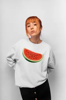

Angemiel Wear Watermelon White Women Sweatshirts