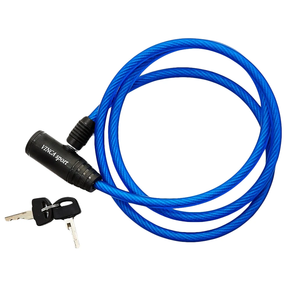 Замок велосипедный Vinca Sport VS 101.101 blue 8*650мм