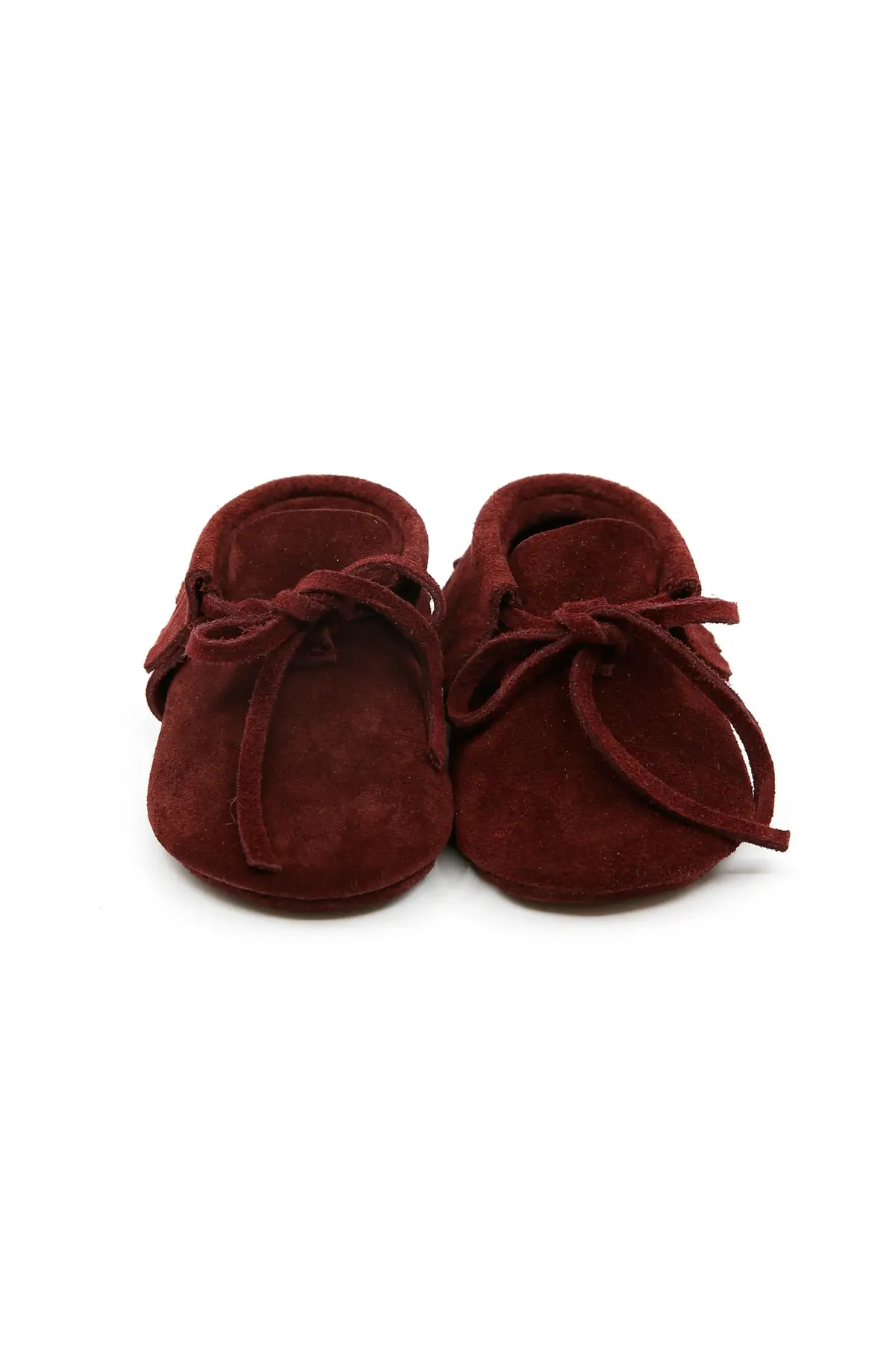 YoYo Junior Burgundy Suede Genuine Leather Booties | Женская одежда