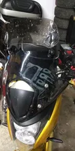Extensión de parabrisas transparente para motocicleta, alerón de pantalla de viento, Deflector de flujo de aire ajustable, para Triumph Aprilia Honda