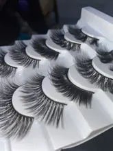 SEXYSHEEP-pestañas postizas 3D, 5/8/10 pares, naturales, voluminosas, maquillaje