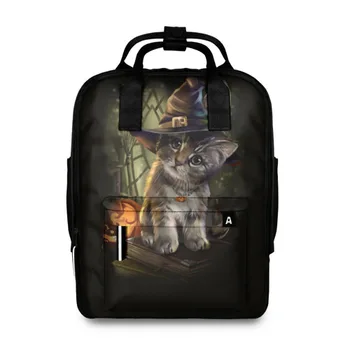 

Female backpack 3D Witch kitten