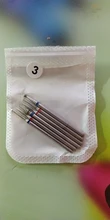 Brocas de cerámica de diamante para uñas, fresadora rotativa para máquina de manicura y pedicura, taladro eléctrico y accesorio, 6 uds.