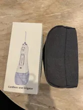 AZDENT-irrigador Dental eléctrico de agua, inalámbrico, portátil, recargable por USB, 5 modos, impermeable IPX7