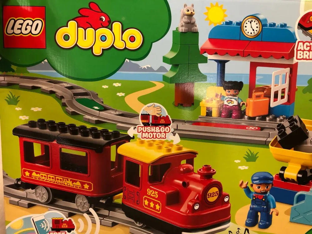 Designer Lego Duplo town: train vapeur, 10874 - AliExpress