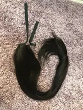 JINKAILI-Peluca de cabello sintético superlarga y Lisa, extensiones de cabello con coleta ondulada resistente al calor