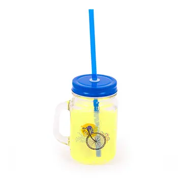 

BiggDesign Nature Lemonade Glass with Handle-Blue Color