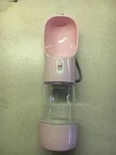 HOOPET-botella de agua portátil para perros, tazón alimentador, botella de comida, para viajes al aire libre, tazón de agua para perros