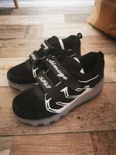 Skate-Shoes Roller Light-Up Luminous-Sneakers Boys Kids Children for Led Girls 