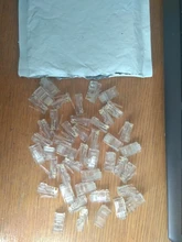 20 piezas RJ45 RJ-45 CAT5 CAT5E Cable Modular de cabeza Ethernet chapado en oro conector de red