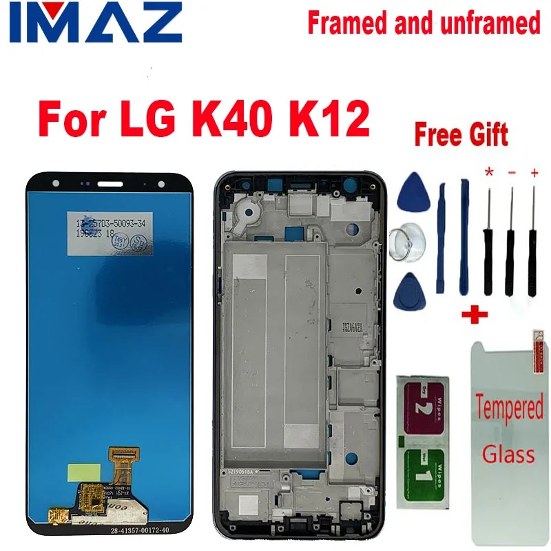 Оригинальный ЖК дисплей IMAZ для LG K12 K40 + PLUS X4 (2019) LMX420 LCD с IC|Экраны мобильных