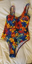 One-Piece Swimsuit Monokini Beachwear Push-Up Summer Print Zipper Sexy New XL Women