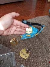 Etiqueta de identificación de Gato de acero inoxidable para mascotas, etiquetas de nombres de mascotas, Collar para gatos, accesorios con teléfono, sexo y etiquetas de nombres, grabado gratis