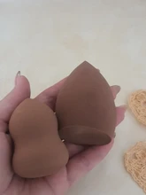 Puff cosmético en polvo para mujer, base de maquillaje esponja, belleza para maquillaje, herramientas y accesorios, forma de gota de agua, 1 ud.