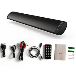Черный BS-41 Sound Blaster Soundbar многофункциональный настенный Телевизор, 20 Вт Bluetooth динамик 5,0 с пультом дистанционного управления для телевизора