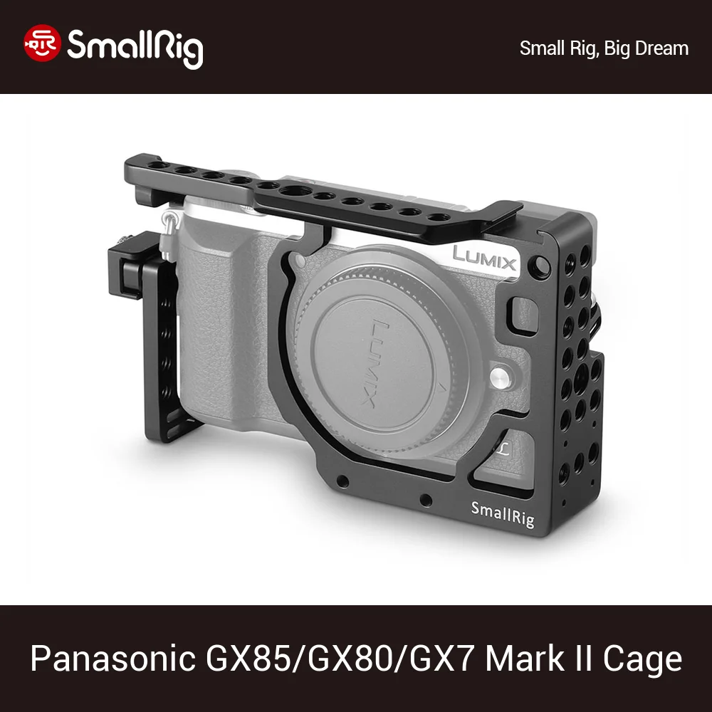 SmallRig gx85 клетка для камеры Panasonic Lumix DMC GX85/GX80/GX7 Mark II с холодным башмаком Nato Rail