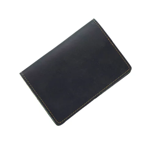 Обложка на паспорт из натуральной кожи Dioulaorentou OX018 - Цвет: Black crazy