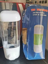 Container-Bottle Soap-Dispenser Sanitizer-Shampoo Shower-Gel Wall-Mounted Bathroom 500ML