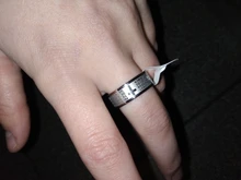 Letdiffy-anillo de acero inoxidable con letras cruzadas para hombre, sortija de oración de Biblia español, nunca se decolora, anillos con letras