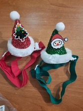 Costume Pet-Hat Pet-Cosplay-Clothes Christmas Cat Cute Dog Party-Decoration Glitter Elastic