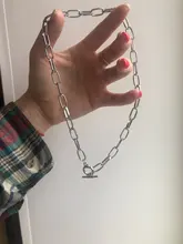 IPARAM-cadena gruesa con cierre de palanca para mujer, collares de oro con círculo entrelazado mixto, Gargantilla minimalista, joyería