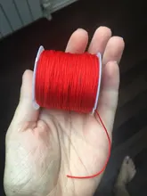 50 metros 0,8mm Cordón de Nylon hilo nudo chino Macrame cable pulsera trenzada cuerda manualidades con abalorios joyería de DIY cable del hilo de rosca