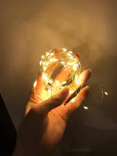 Led-String-Light Garland Battery-Operation Party-Decor Copper-Wire Christmas-Tree Wedding