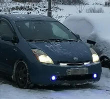 LED DRL Driving-Lights Fog-Lamp Angel-Eyes Pink Universal Yellow Blue 64mm 12V White