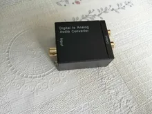 Grwibeou-Convertidor de audio digital a analógico, decodificador y amplificador de fibra óptica, Toslink, de señal coaxial a RCA