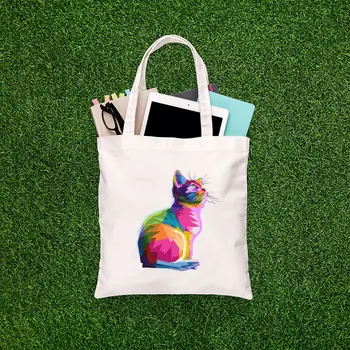 

Angemiel Bag Color Burst Noble Cat Shopping Beach Tote Bag