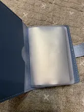 Tarjetero delgado de cuero PU para mujer, 26 tarjetas, tarjetero, monedero