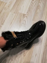 Ankle-Boots Sneakers Warm-Shoes High-Top Women Winter Short Black/sliver LEOSOXS No 