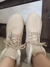 Botas de nieve cálidas para Mujer, botines de ante de imitación, para invierno, WSH3132