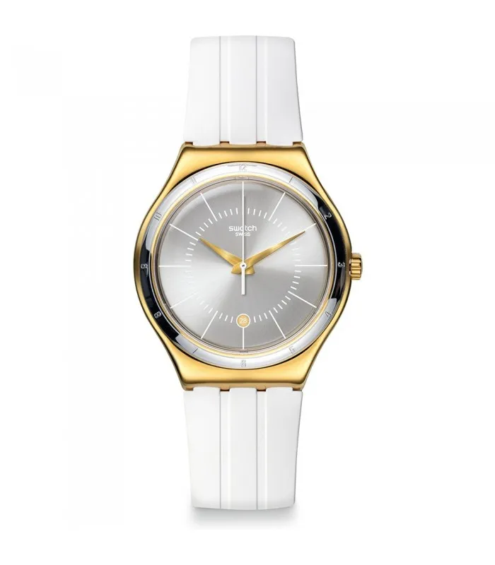 Часы Swatch NEW IRONY BIG WHITELINER ONLY TIME 41 мм YWG401